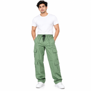 sage cargo pants studio look