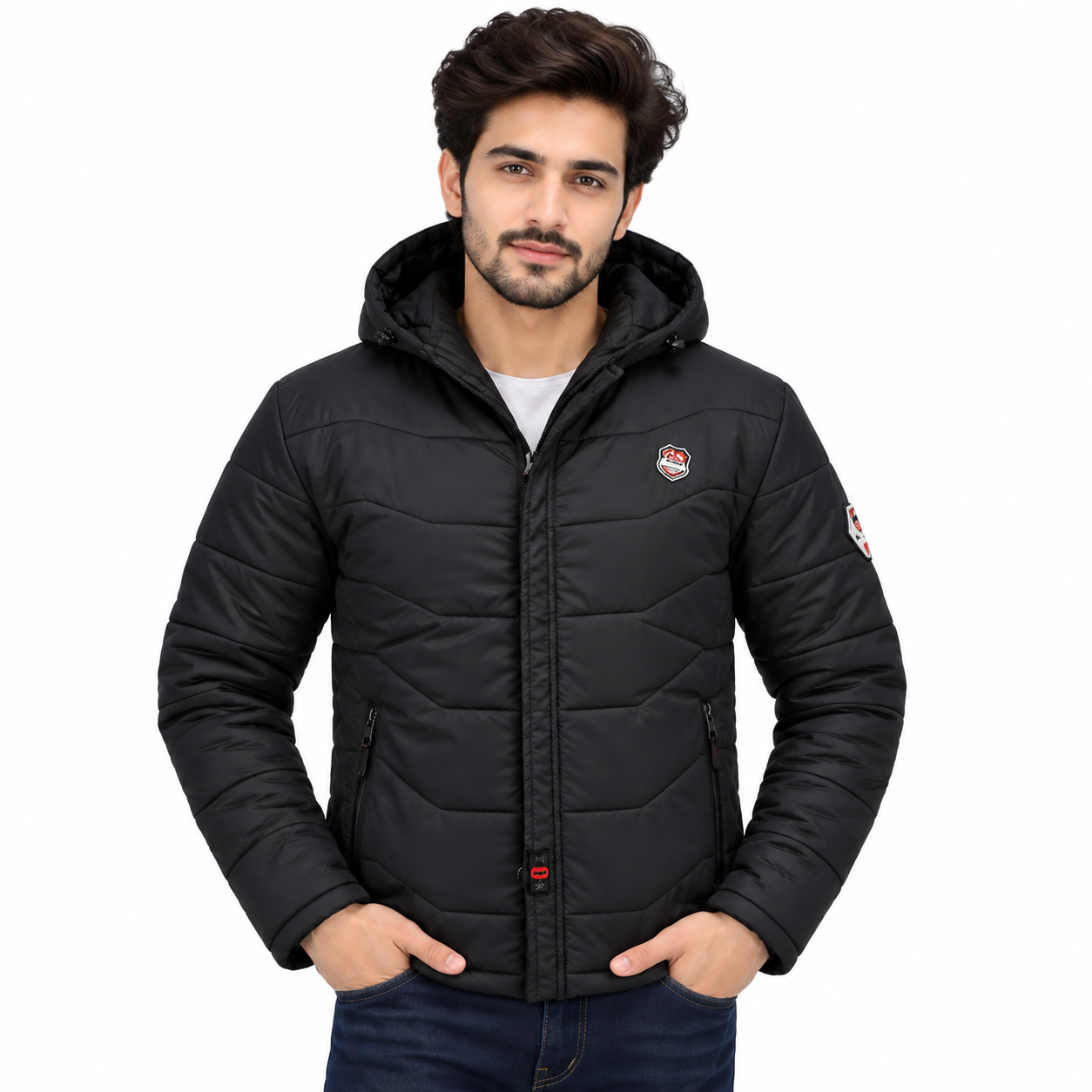 Home zex zerry men solid black quilted full sleeve jacket (10)