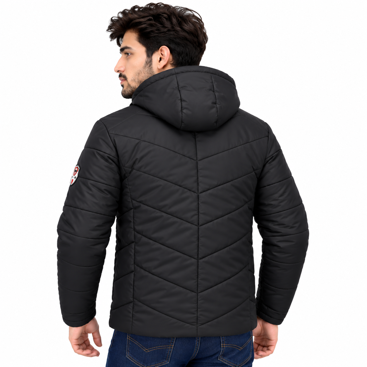 zex zerry men solid black quilted full sleeve jacket (2) zex zerry men solid black quilted full sleeve jacket (2)