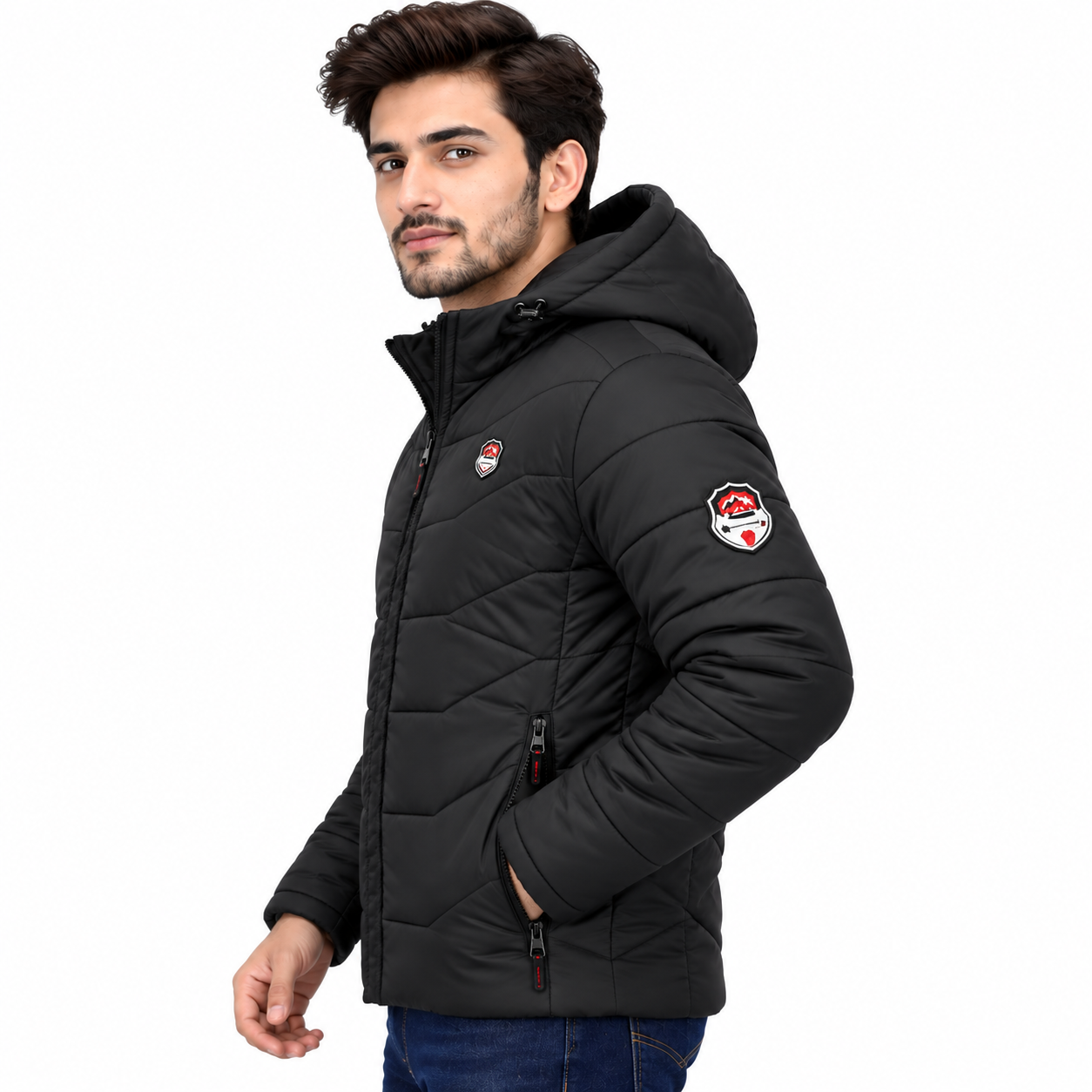 zex zerry men solid black quilted full sleeve jacket (5) zex zerry men solid black quilted full sleeve jacket (5)