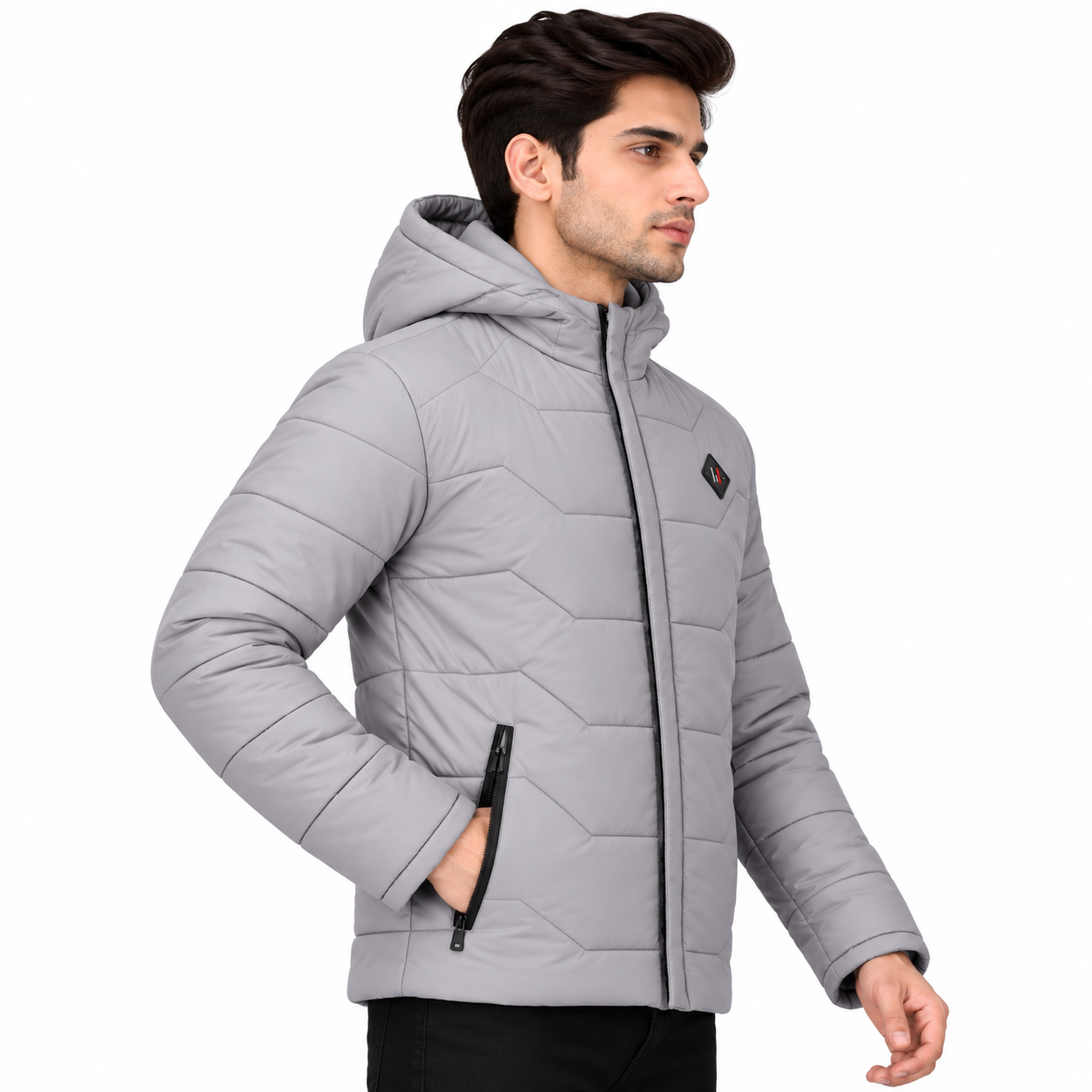 zex zerry men solid grey quilted full sleeve jacket (3) zex zerry men solid grey quilted full sleeve jacket (3)