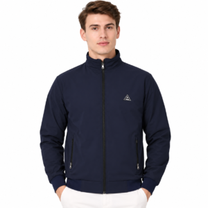 zex zerry men solid navy blue casual full sleeve jacket