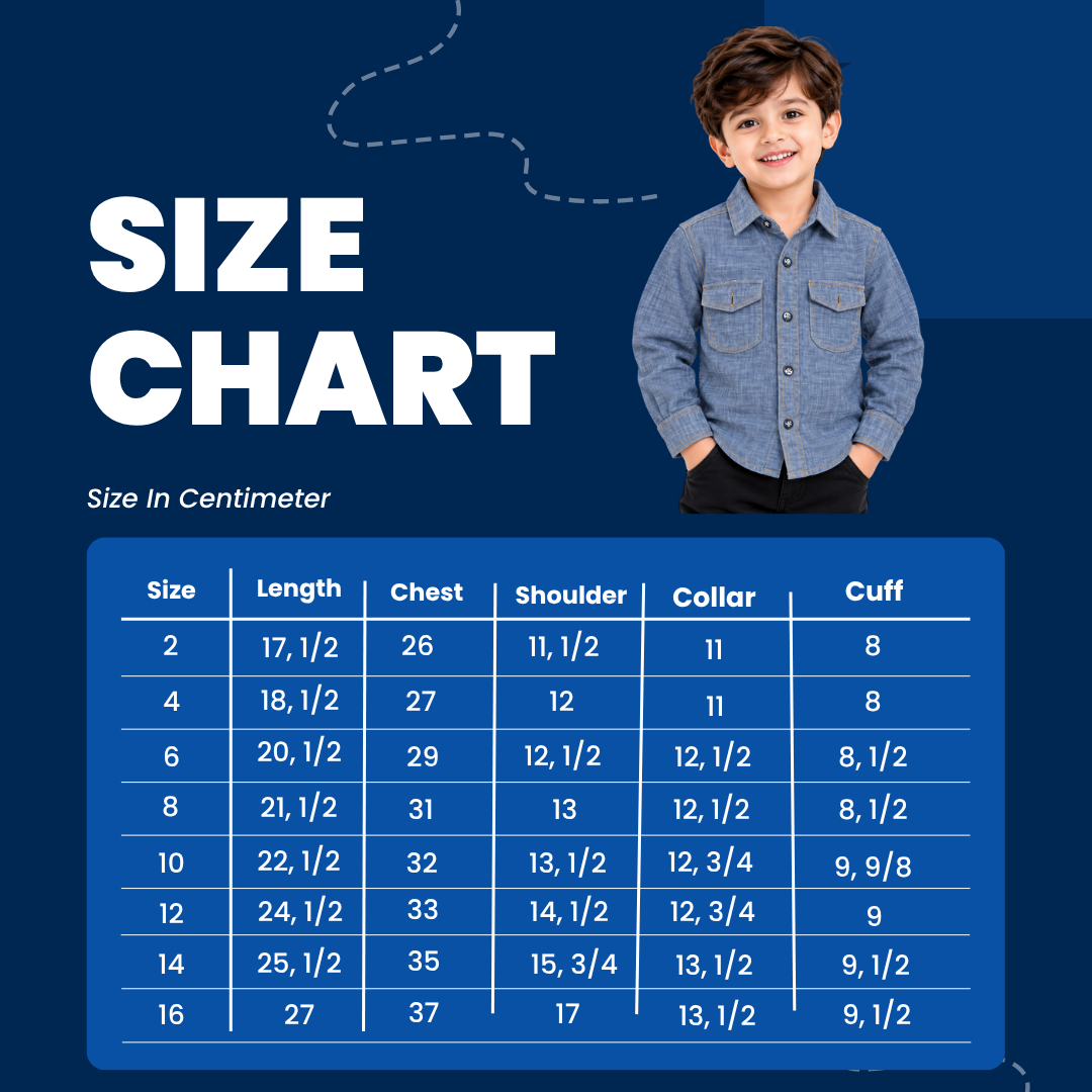 maylone kids boy denim full sleeve shirt with flap dual chest pocket (2) maylone kids boy denim full sleeve shirt with flap dual chest pocket (2)