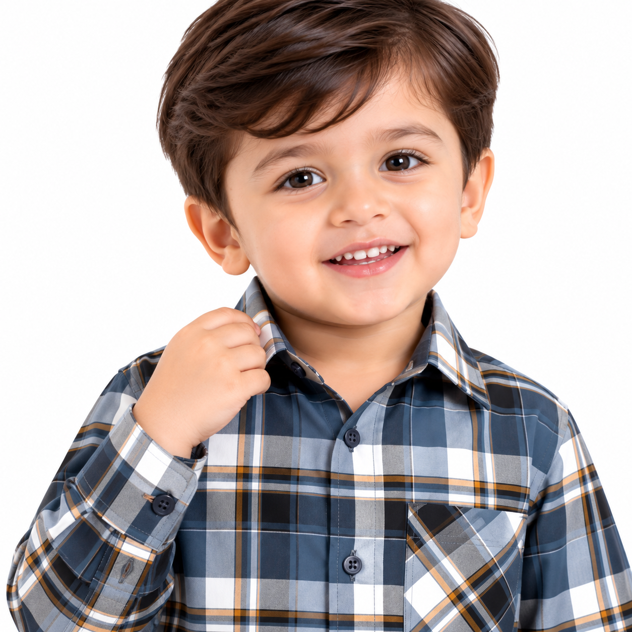 maylone kids boy blue tartan plaid checkered full sleeve shirt (6) maylone kids boy blue tartan plaid checkered full sleeve shirt (6)