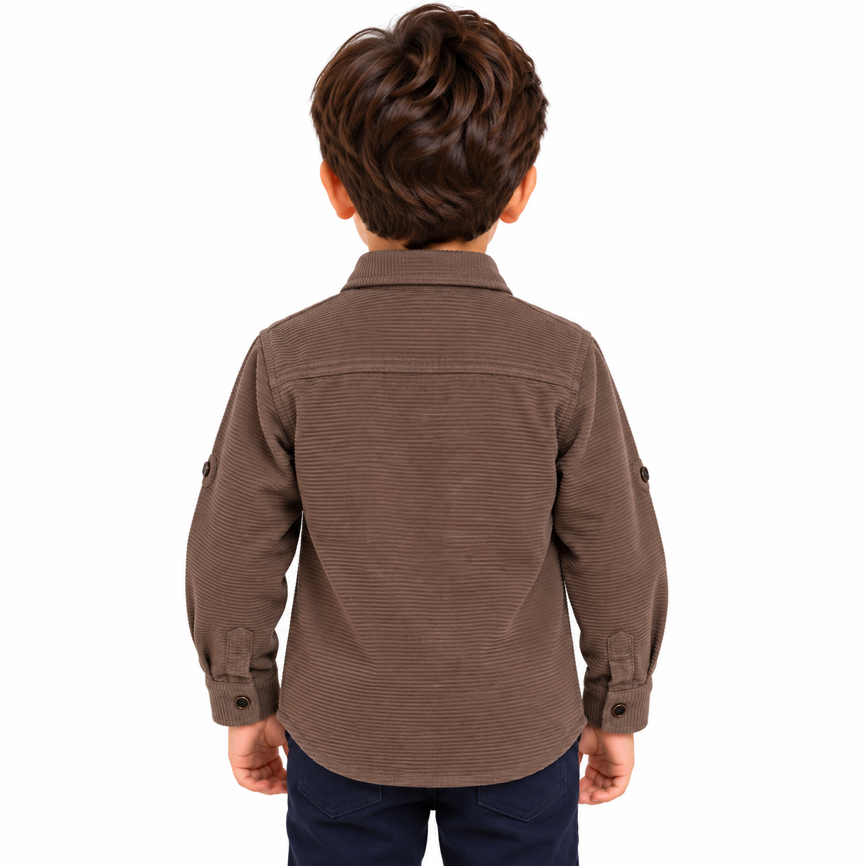 maylone kids boy cauterized brown full sleeve & dual chest pocket shirt (2) maylone kids boy cauterized brown full sleeve & dual chest pocket shirt (2)