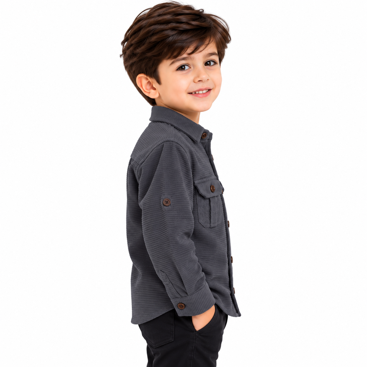 maylone kids boy cauterized full sleeve & dual chest pocket button up shirt (12) maylone kids boy cauterized full sleeve & dual chest pocket button up shirt (12)