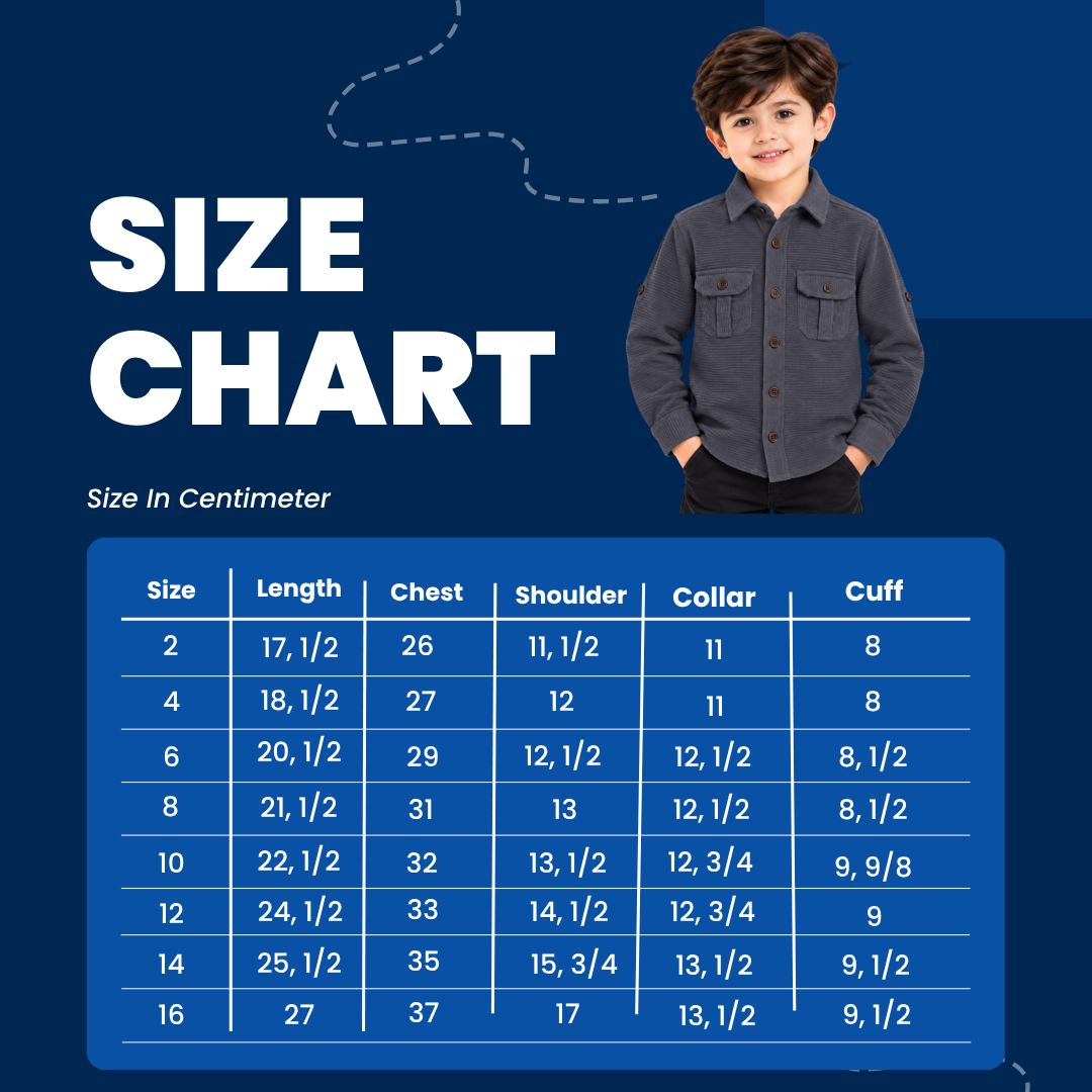 maylone kids boy cauterized full sleeve & dual chest pocket button up shirt (13) maylone kids boy cauterized full sleeve & dual chest pocket button up shirt (13)