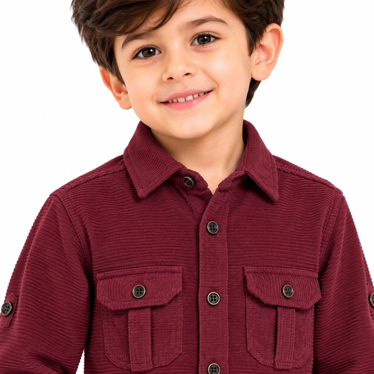 maylone kids boy cauterized full sleeve & dual chest pocket button up shirt (2) maylone kids boy cauterized full sleeve & dual chest pocket button up shirt (2)
