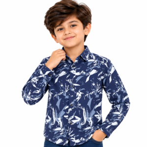 maylone kids boy cotton abstract leaf printed full sleeve shirt (10)