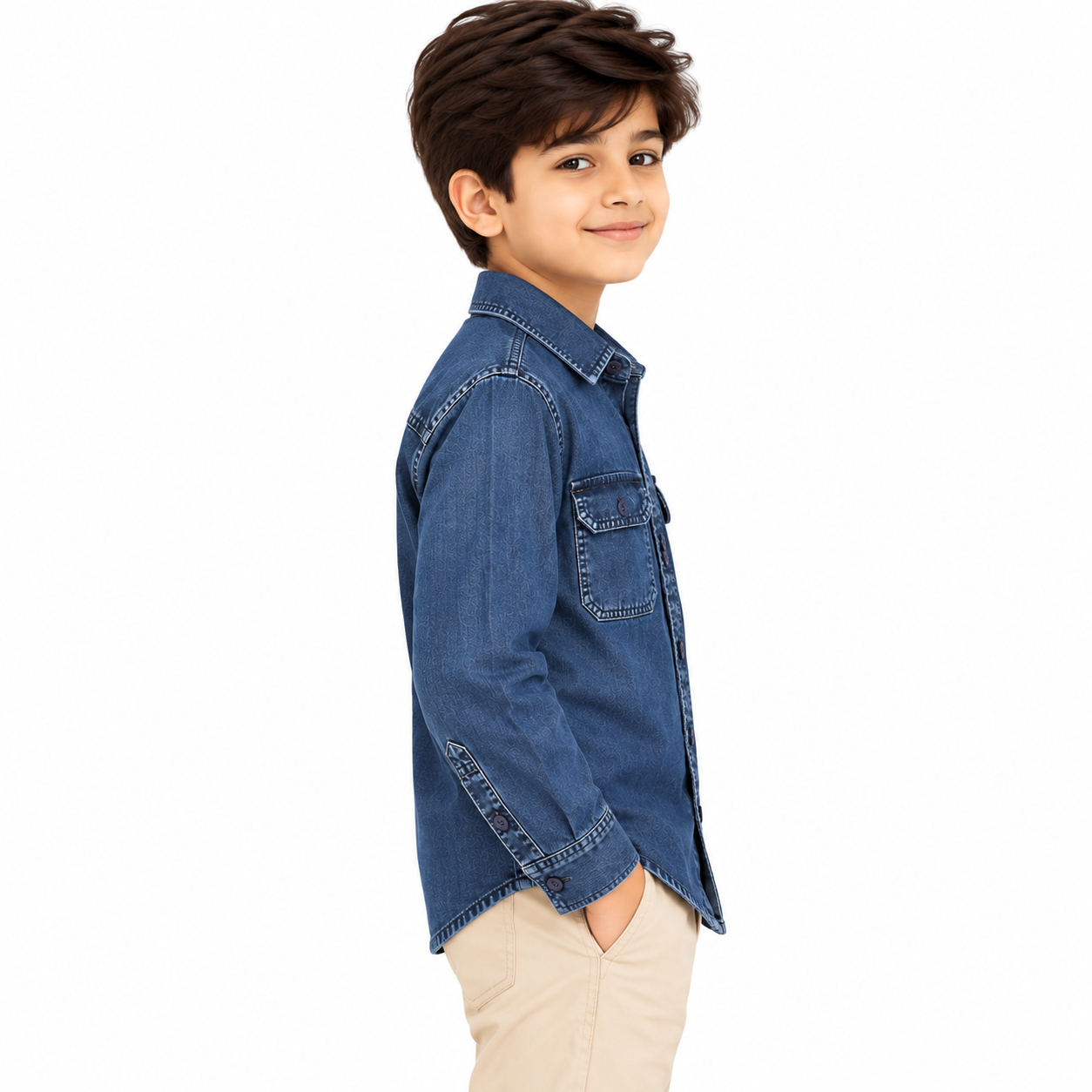 maylone kids boy dark blue rfd full sleeve shirt with dual chest pocket (3) maylone kids boy dark blue rfd full sleeve shirt with dual chest pocket (3)