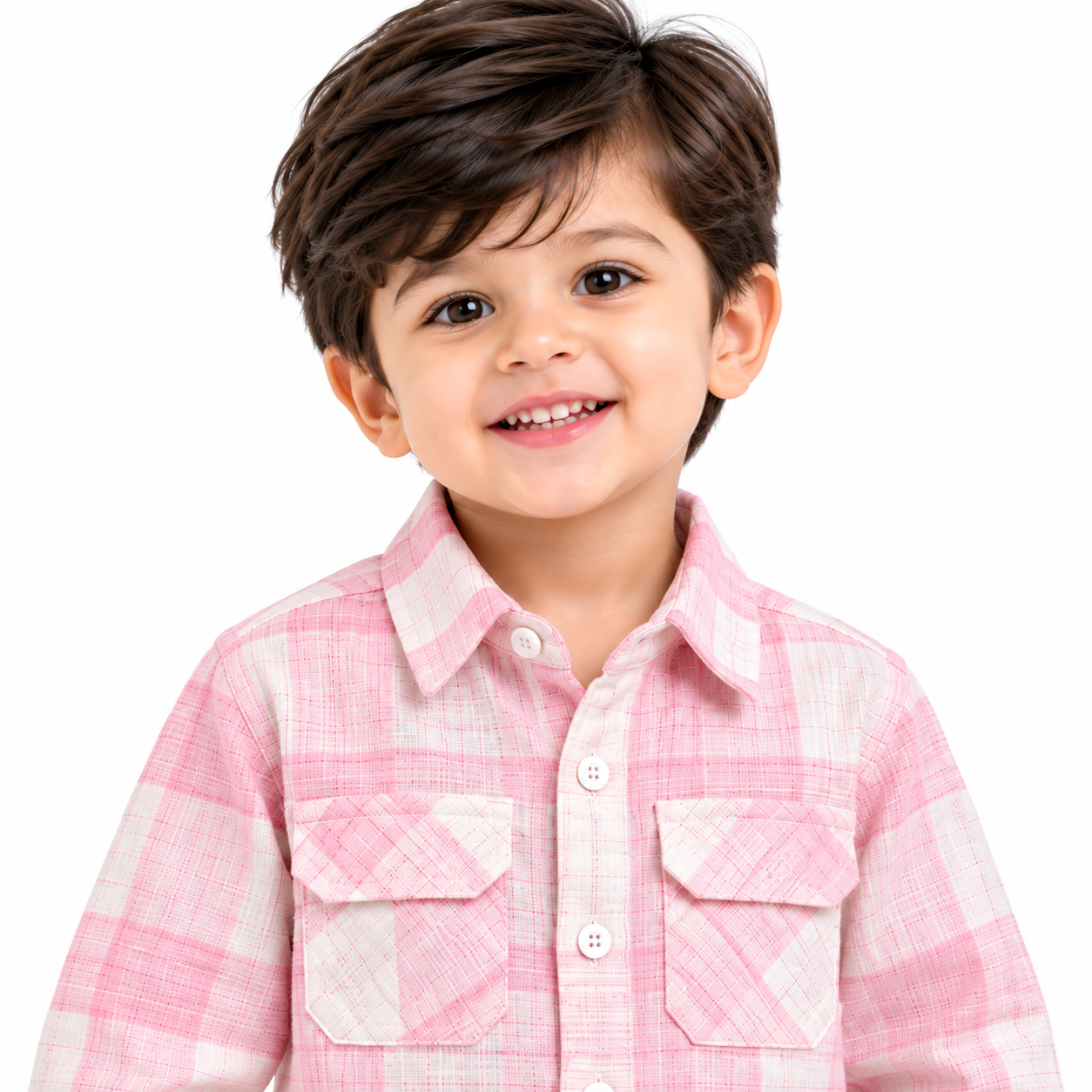 maylone kids boy light pink & white plaid chekered full sleeve shirt maylone kids boy light pink & white plaid chekered full sleeve shirt