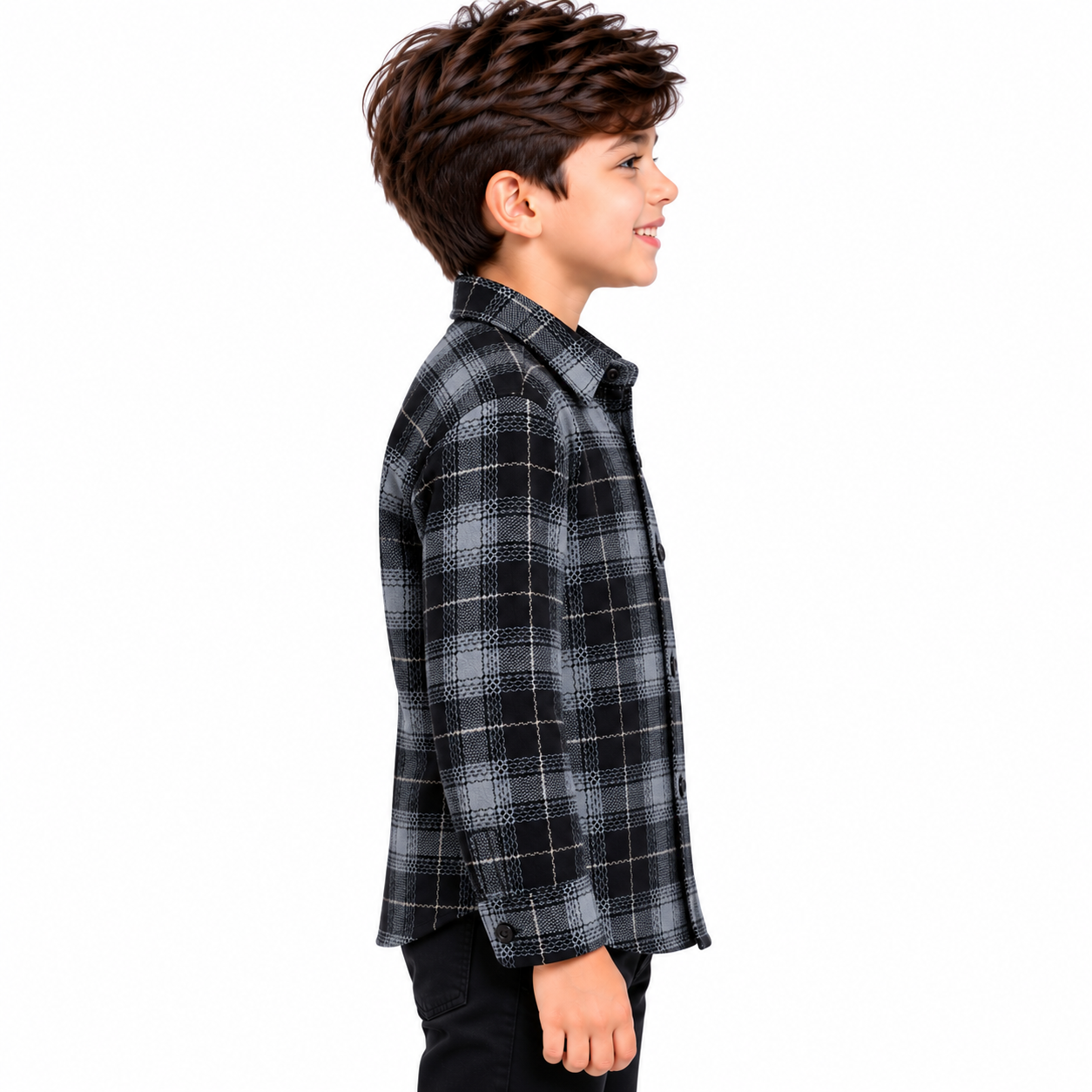 maylone kids boy woollen full sleeve shirt with single chest pocket (3) maylone kids boy woollen full sleeve shirt with single chest pocket (3)